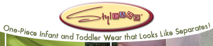 Stylease Logo One-piece infant and toddler wear that looks like separates